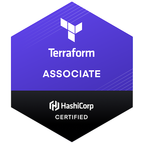 HashiCorp Terraform certification badge